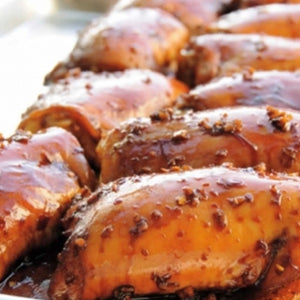 Cedar-Planked Chicken Thighs With Soy-Ginger Glaze