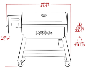 Louisiana Grills 1200 Black Label Series Grill With WiFi Control