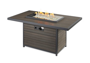 The Outdoor Greatroom Company Brooks Rectangular Gas Fire Pit Table
